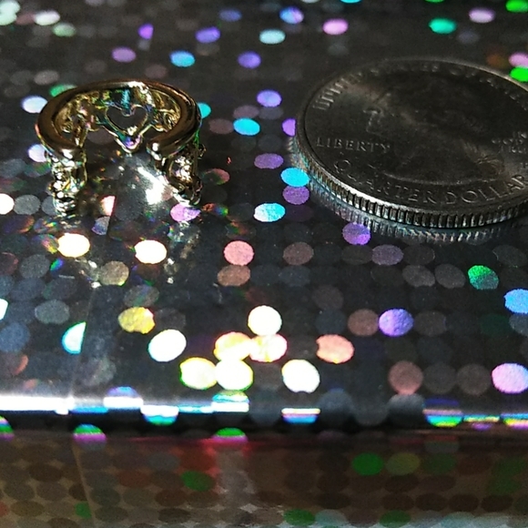 🌞NEW GORGEOUS CHIC GOLD HEART MOTIF EAR CUFF - Picture 4 of 5